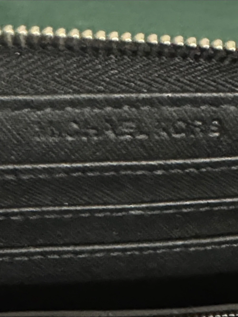 Michael Kors Navy and Pink Striped Zip Wallet Wristlet - Picture 8 of 12